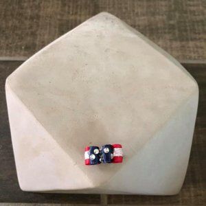 Tiny 4th of July Dog Bow